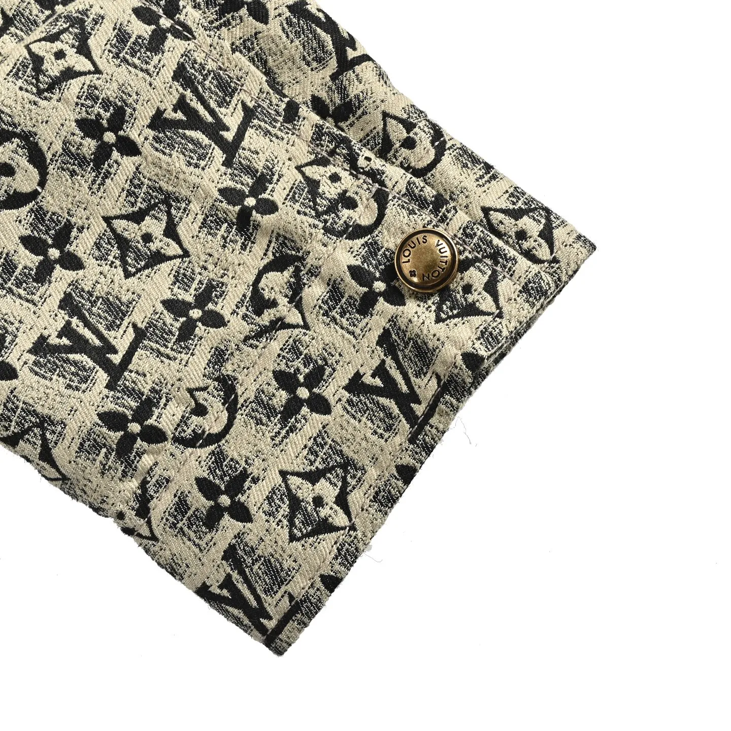 Louis Vuitton/Louis Vuitton all-over embroidered old flower lapel jacket